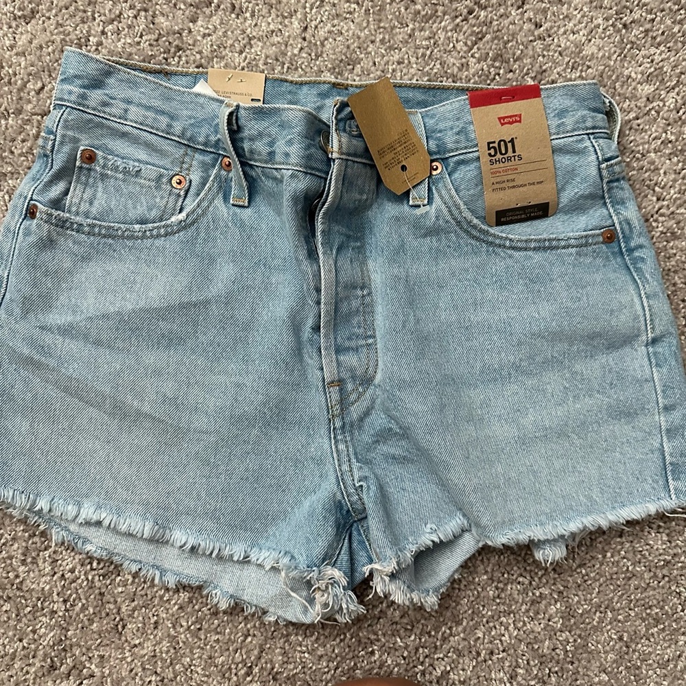 NEW with Tags. Levi's Women's Light Blue Denim Shorts